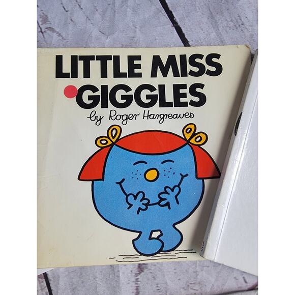Vintage Set 3 Little Miss Brainy, Giggles And Tiny Early Educational Books - Picture 3 of 8